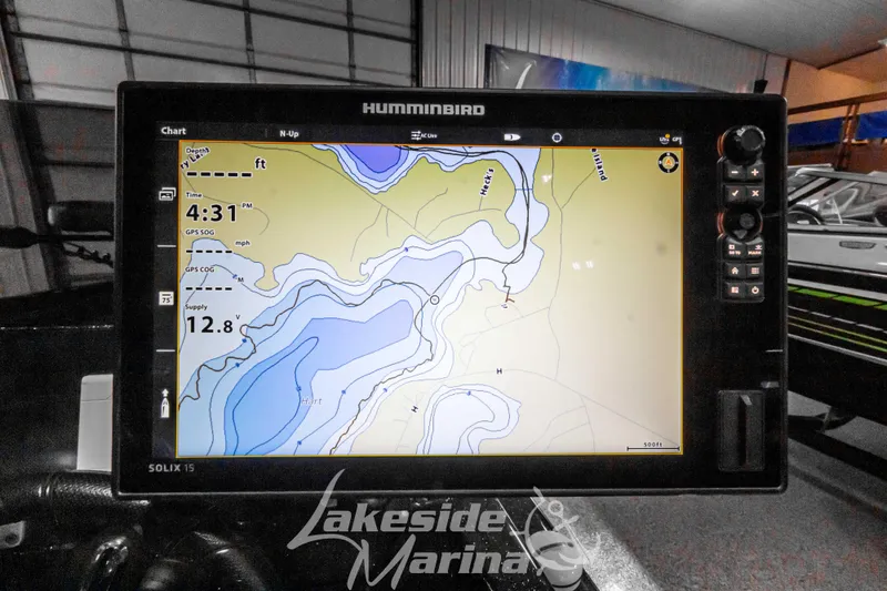 Slide: The Image of Humminbird fish finder on Recon 2185 SC, 2024 model. - 27