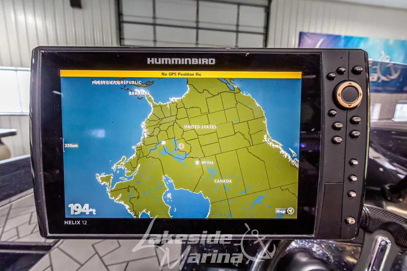 Slide: The Image of Humminbird GPS map on Recon 2185 SC 2024 boat. - 28