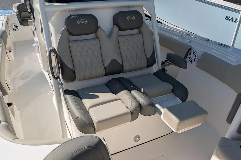 Slide: The Image of 2026 Key West 291 FS boat interior with luxurious seating and modern design. - 17