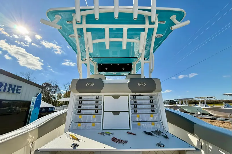 Slide: The Image of 2025 Key West 291 FS boat dashboard with advanced navigation and control systems. - 3
