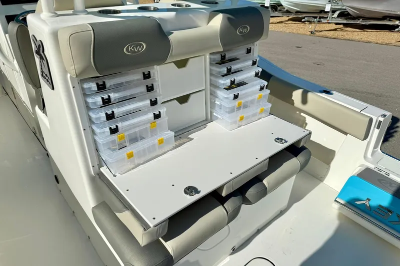 Slide: The Image of Electrical wiring and components inside a 2025 Key West 291 FS boat. - 51