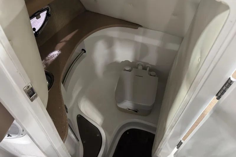 Slide: The Image of Compact boat bathroom with portable toilet, Cobalt 2011 model. - 10