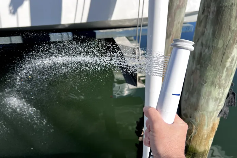 Slide: The Image of Manufacturer Provided Image: Top view line drawing of 2023 Boston Whaler 220 Dauntless boat. - 10