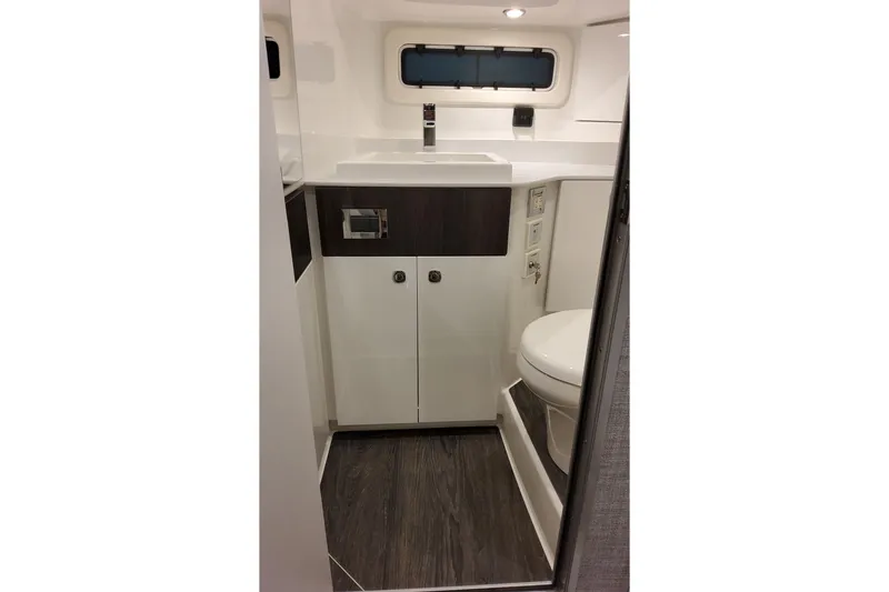 Slide: The Image of Modern bathroom interior of 2026 Formula 360 Crossover Bowrider OB boat. - 42