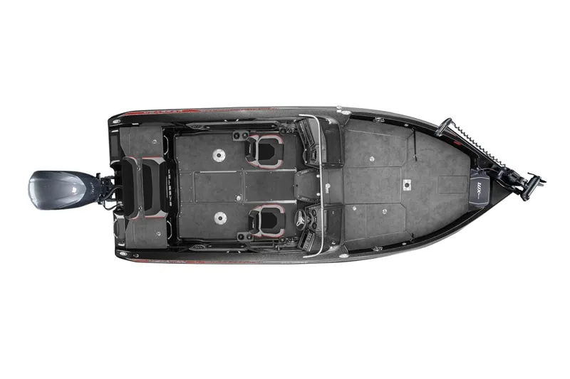 Slide: The Image of Manufacturer Provided Image: 2025 Skeeter WX2200 fishing boat, top view, showcasing spacious deck and seating arrangement. - 17