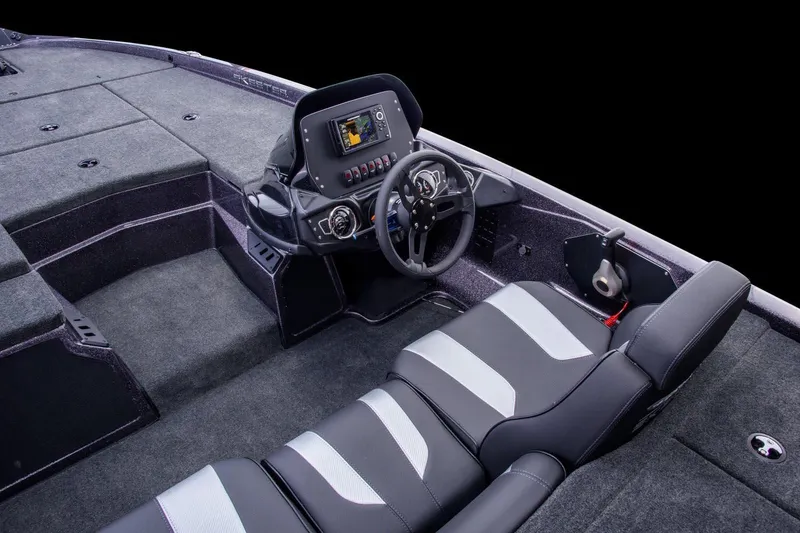 Slide: The Image of Manufacturer Provided Image: 2024 Skeeter ZX150 boat interior with modern dashboard and seating. - 15