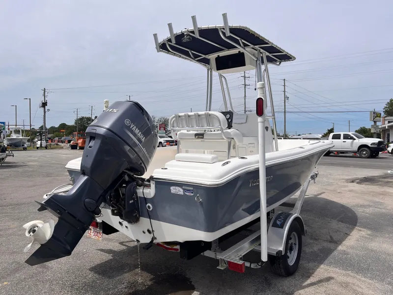 Slide: The Image of 2014 Tidewater 196 CC Adventure boat with Yamaha outboard motor. - 4