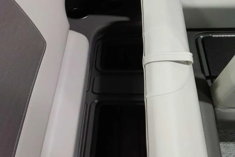 Slide: The Image of 2026 Sun Tracker Fishin' Barge 22 XP3 interior seating detail. - 119