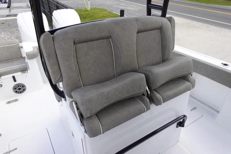 Slide: The Image of 2026 Sea Hunt Gamefish 28 Forward Seating with comfortable dual helm seats. - 18