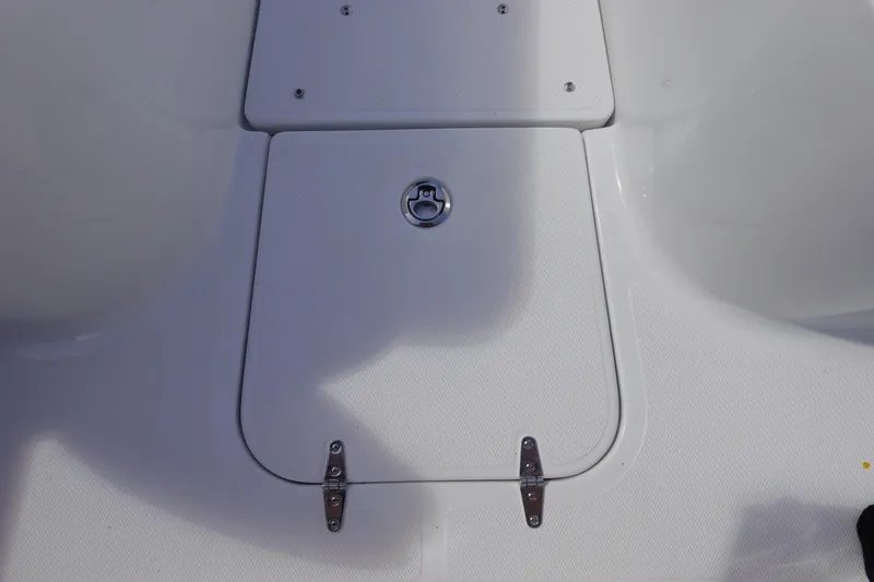 Slide: The Image of 2026 Sea Hunt Gamefish 28 Forward Seating deck hatch detail. - 35