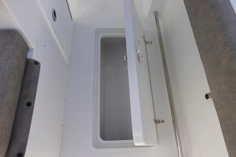 Slide: The Image of Open storage compartment on 2026 Sea Hunt Gamefish 28 Forward Seating boat. - 46