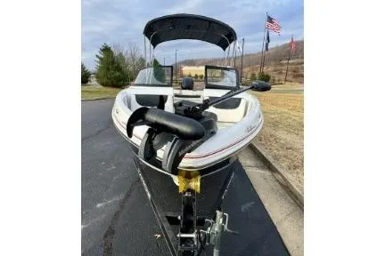 Slide: The Image of 2022 Tahoe 200 S boat interior with modern seating and sleek dashboard design. - 3