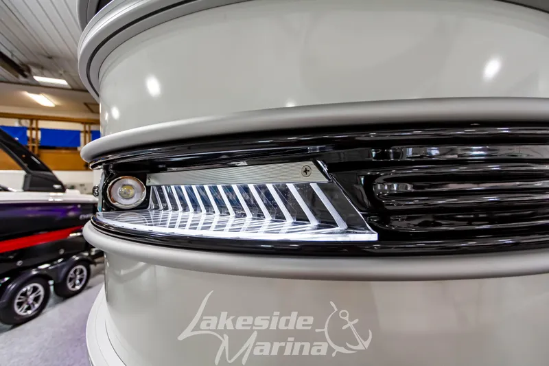 Slide: The Image of Close-up of 2023 Godfrey AquaPatio 255 SDC boat at Lakeside Marina. - 15