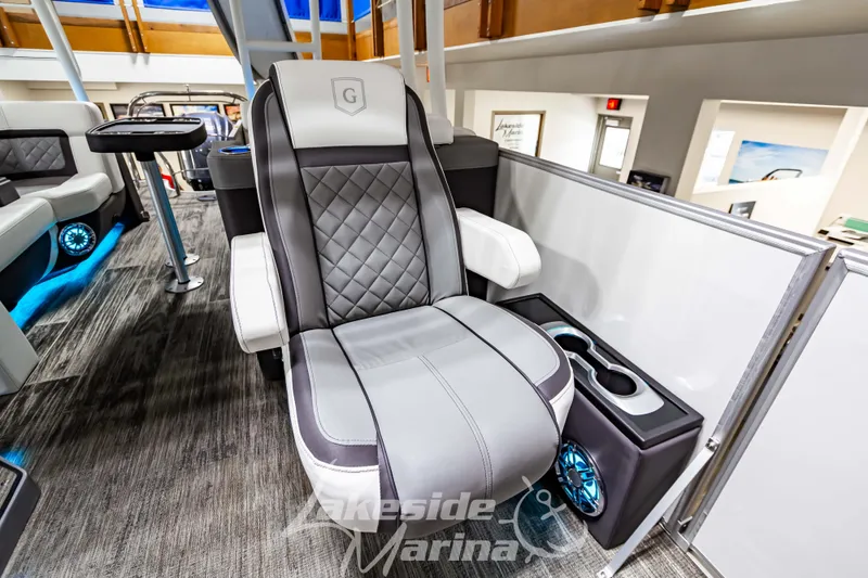 Slide: The Image of 2023 Godfrey AquaPatio 255 SDC luxury captain's chair with cup holders and modern design. - 24