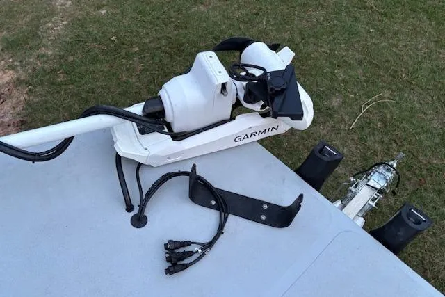 Slide: The Image of 2025 Freedom Boats 23' Warrior with Garmin equipment on deck. - 6