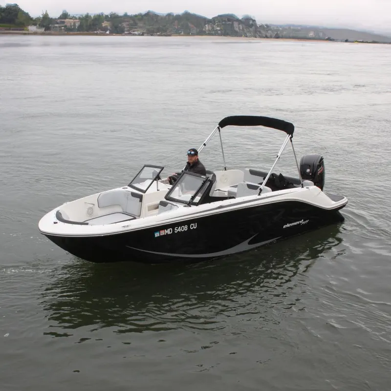The Image of 2023 Bayliner Element M19 boat on calm water. - 0