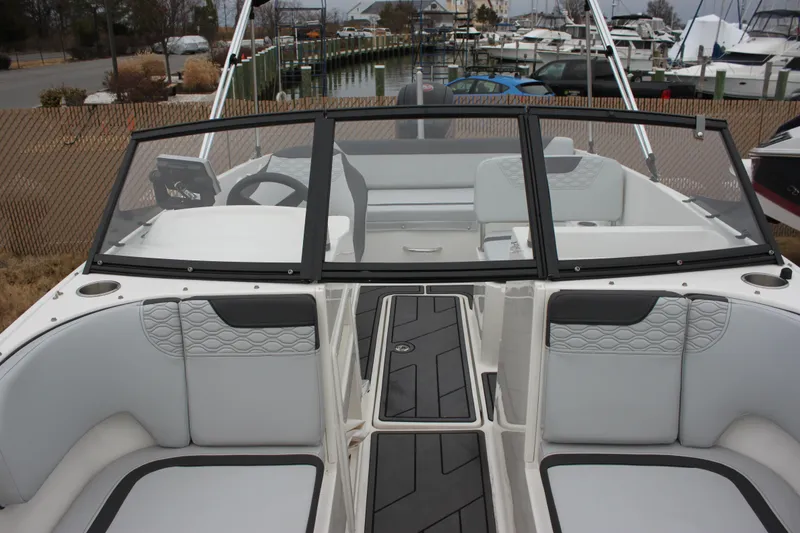 Slide: The Image of Control panel of 2023 Bayliner Element M19 boat with switches and inputs. - 14