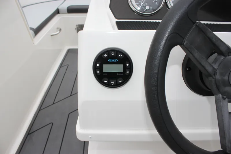 Slide: The Image of 2023 Bayliner Element M19 boat swim platform with foldable ladder. - 18