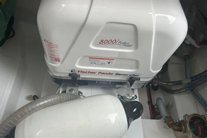Slide: The Image of Fischer Panda generator in 2025 Beneteau Antares 11 Coupe engine room. - 48