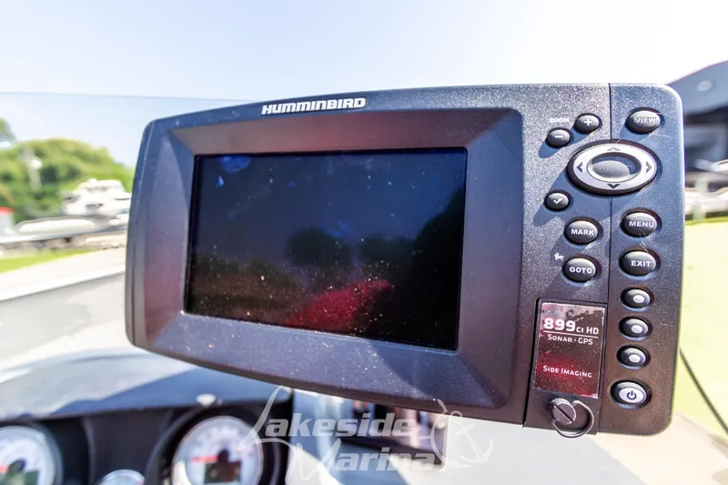 Slide: The Image of Humminbird sonar GPS on 2016 Lund 1675 Impact XS SS boat dashboard. - 19