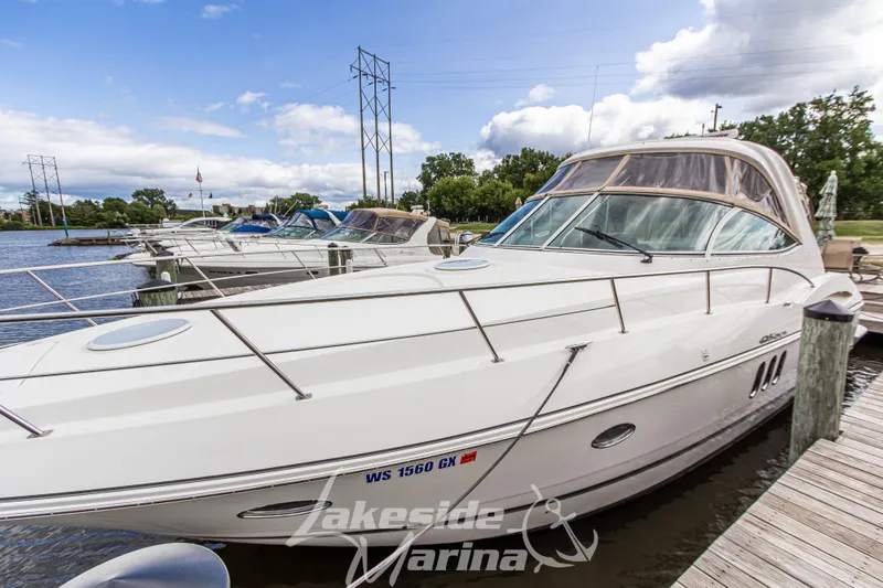 Slide: The Image of 2006 Cruisers Yachts 420 Express docked at Lakeside Marina. - 19