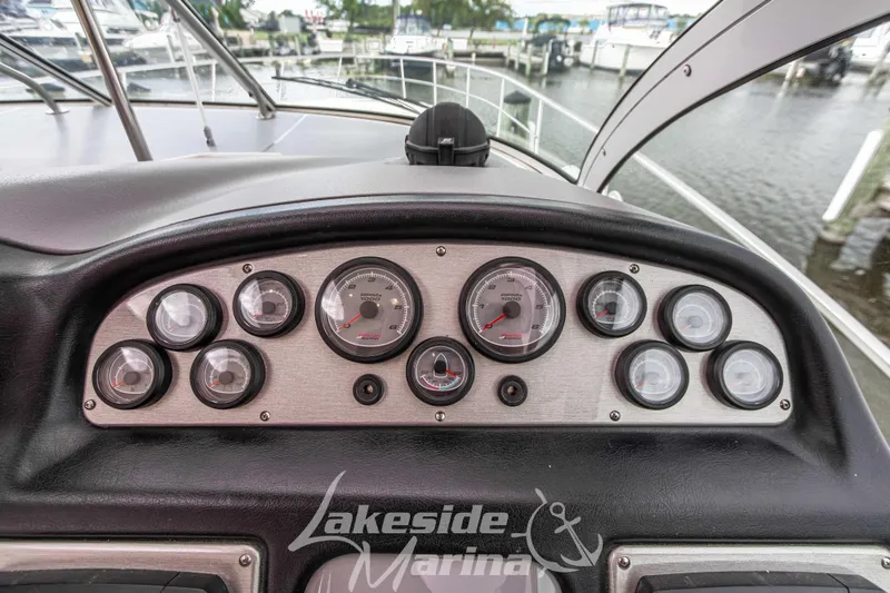 Slide: The Image of Dashboard of 2006 Cruisers Yachts 420 Express at Lakeside Marina. - 49