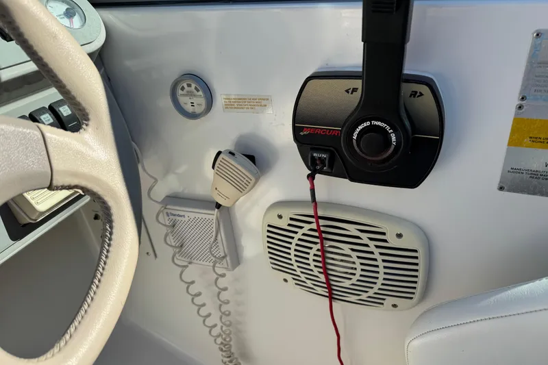 Slide: The Image of Control panel of a 2001 Formula 260 Sun Sport boat with Mercury throttle. - 21