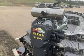 Slide: The Image of 2026 Excel 1751 Shallow Water F4 boat with powerful HDR 40 EFI engine. - 2