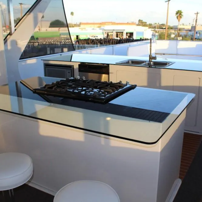Slide: The Image of Modern outdoor kitchen on Bravada Intrepid Trip 2015. - 20