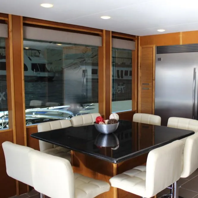 Slide: The Image of Luxurious dining area on Bravada Intrepid Trip 2015. - 7