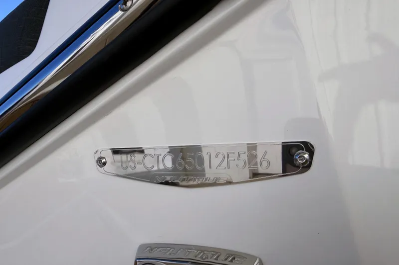 Slide: The Image of 2026 Nautique Super Air Nautique G25 hull identification number plate. - 32