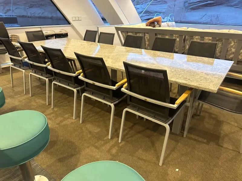 Slide: The Image of Modern dining area on Adonia Meticulous Trip 2023. - 14