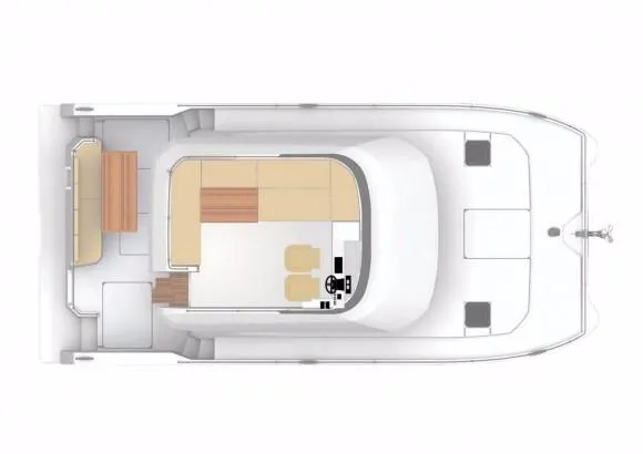 Slide: The Image of Manufacturer Provided Image: Fountaine Pajot MY 37 Flybridge Layout Plan - 45
