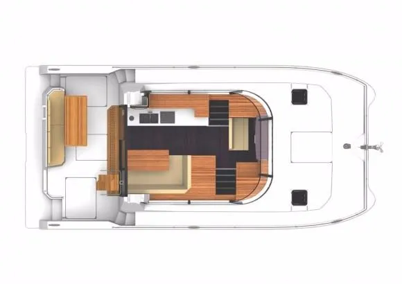 Slide: The Image of Manufacturer Provided Image: Fountaine Pajot MY 37 Deck Layout Plan - 46