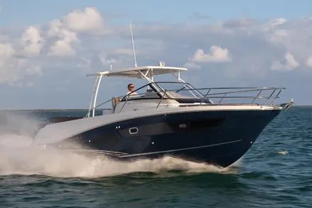 Slide: The Image of Manufacturer Provided Image: 2019 Jeanneau Leader 10.5 cruising on open water. - 2