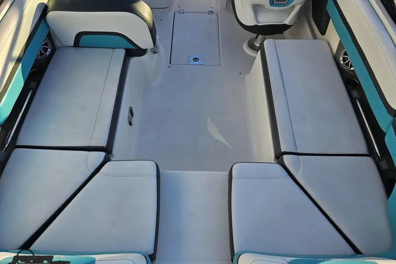 Slide: The Image of 2016 Chaparral Vortex 243 VRX interior seating layout with modern design. - 44