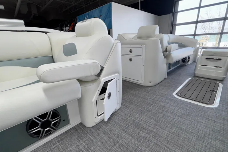 Slide: The Image of 2026 JC Neptoon 25TT Sport interior with luxurious white seating and modern design. - 36