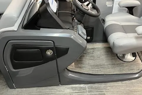 Slide: The Image of 2026 MONACO 235SFL interior with modern gray dashboard and seating. - 10