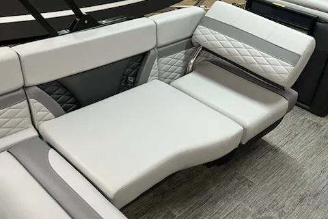 Slide: The Image of 2026 MONACO 235SFL luxury seating with quilted design and adjustable backrest. - 4