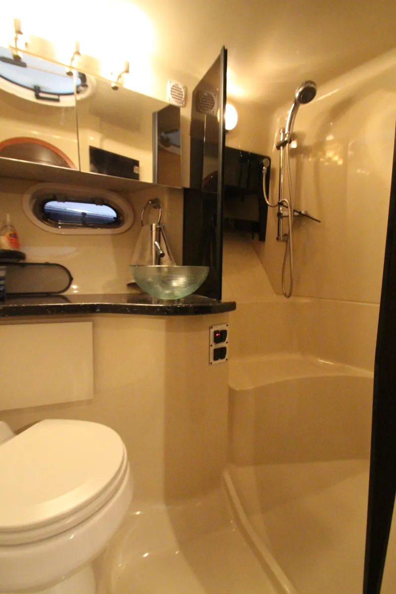Slide: The Image of 2007 Four Winns 378 Vista yacht bathroom with modern fixtures and shower. - 39