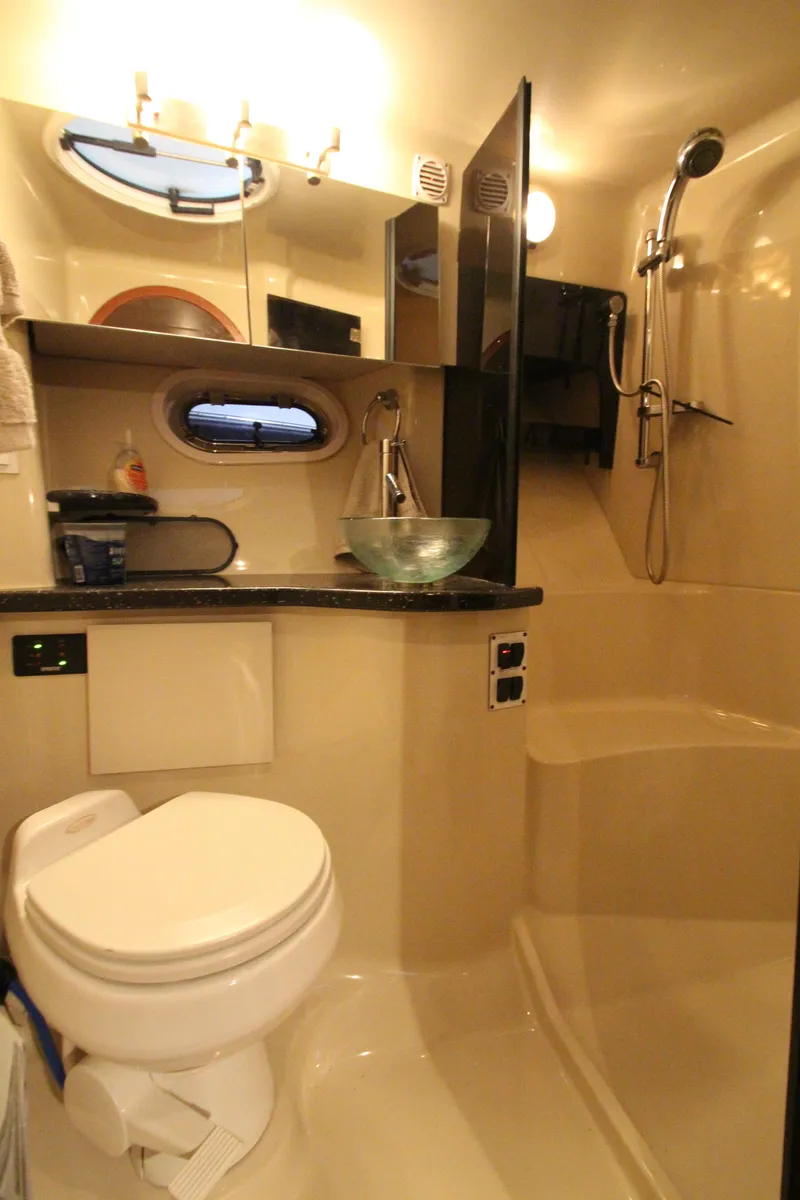 Slide: The Image of 2007 Four Winns 378 Vista yacht bathroom with modern fixtures and compact design. - 40