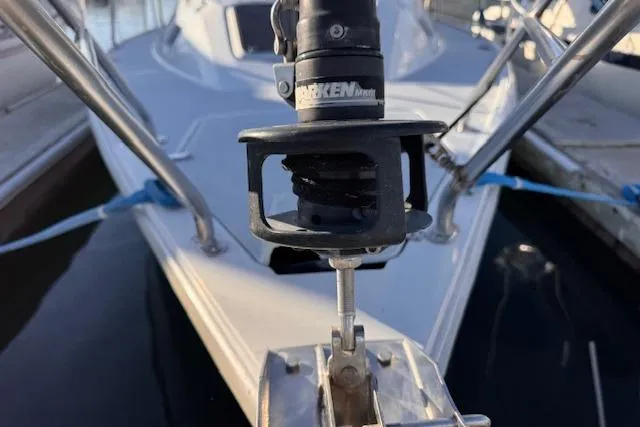 Slide: The Image of Bow of a 1994 Catalina 270 sailboat with Harken furling system. - 6