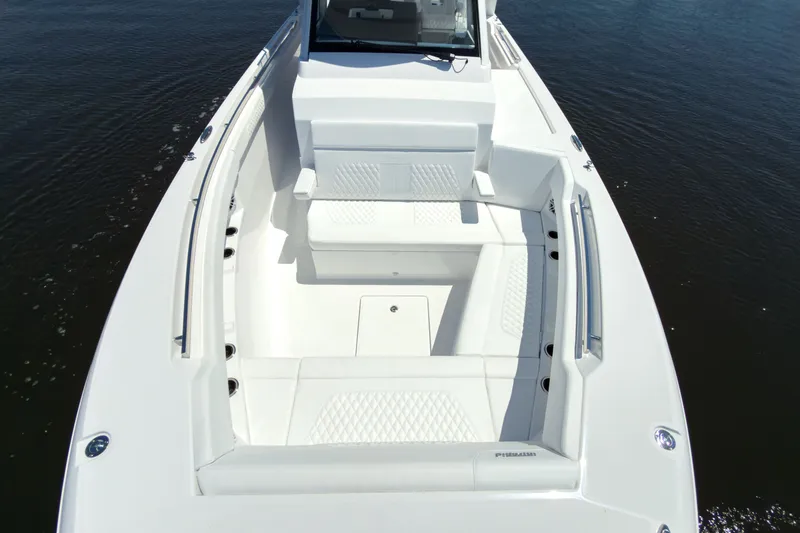 Slide: The Image of Intrepid 35 PANACEA 2026 on calm water. - 25