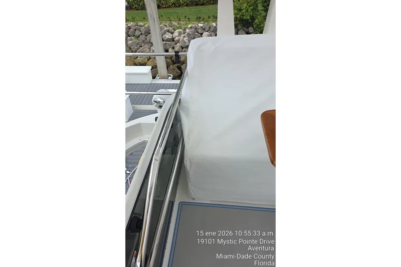 Slide: The Image of 2023 Regal 38 FXO yacht docked at Mystic Pointe Drive, Aventura, Florida. - 74