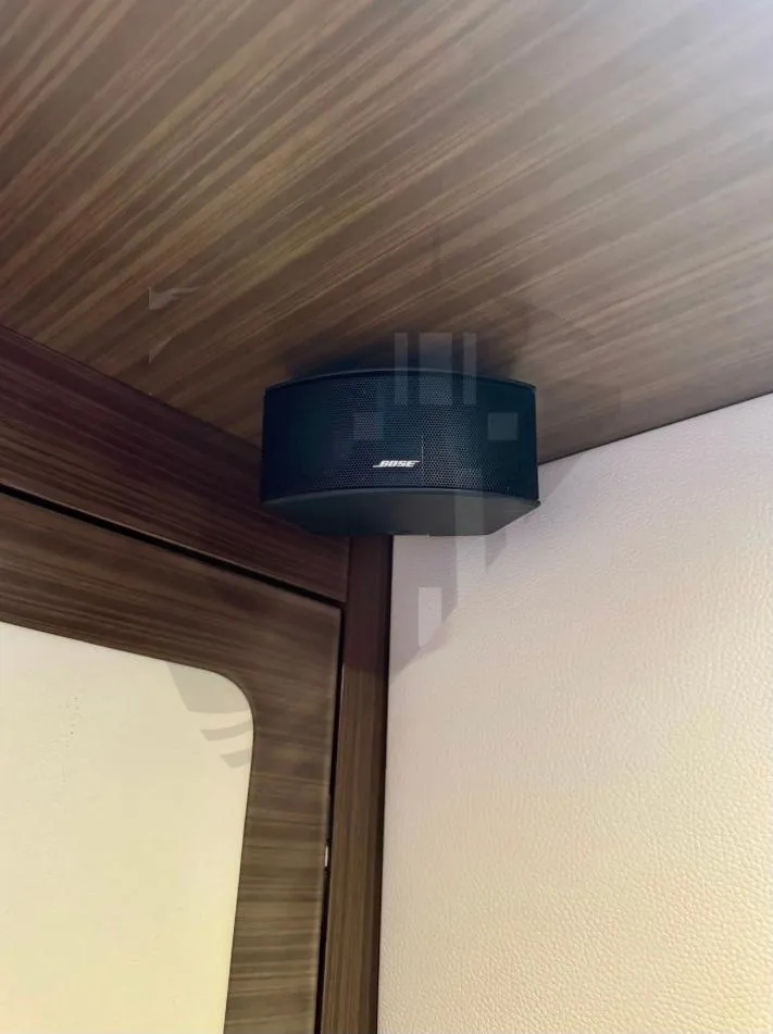 Slide: The Image of Bose speaker mounted on Azimut 55S yacht interior, 2015 model. - 43