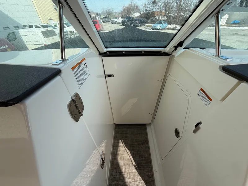 Slide: The Image of Interior of the 2025 Boston Whaler 28 Vantage boat. - 19