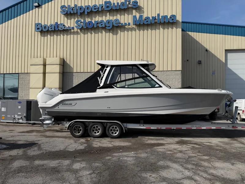 Slide: The Image of 2025 Boston Whaler 28 Vantage boat at SkipperBud's Marina. - 2