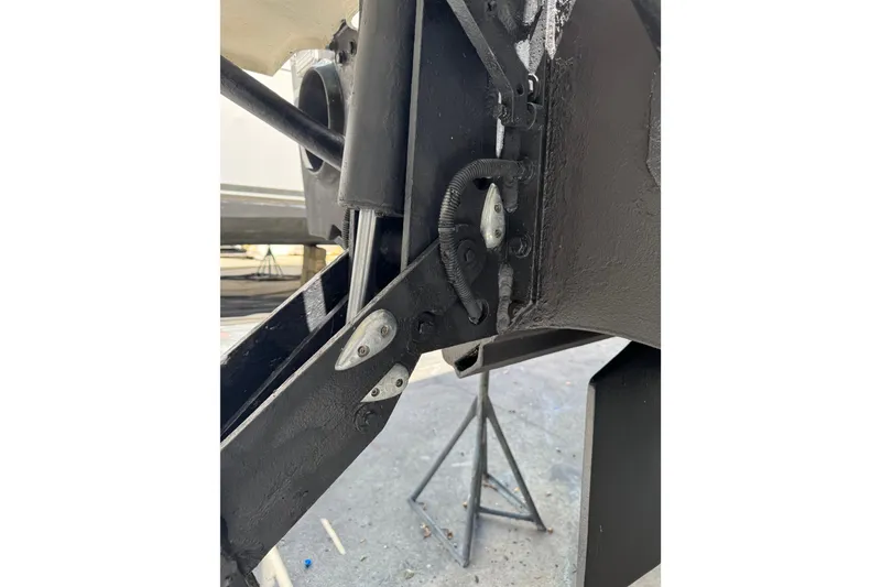 Slide: The Image of Close-up of 2013 Cabo 44 Hardtop Express boat's mechanical components. - 101