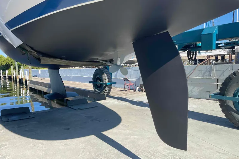 Slide: The Image of Compact kitchen in a Catalina 320 sailboat with stove, sink, and storage. - 20