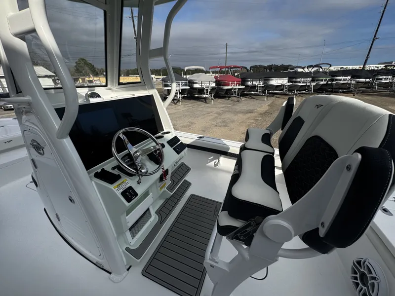 Slide: The Image of Interior view of the 2026 Tidewater 2500 Carolina Bay boat. - 15